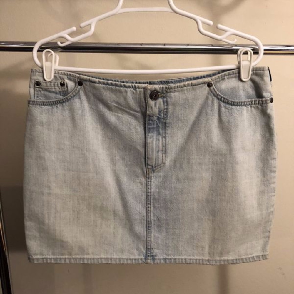 Versace Jeans Couture denim mini skirt